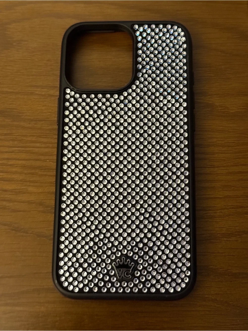 Blue Decorative Phone Case with Gold Swirl Design